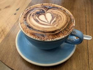 Oat cappuccino at Combi in Byron Bay
