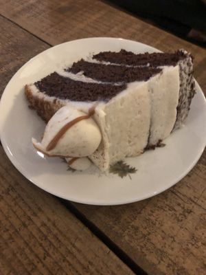 Biscoff cake  at Chapter One in Manchester