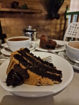 Vegan cakes at Chapter One in Manchester