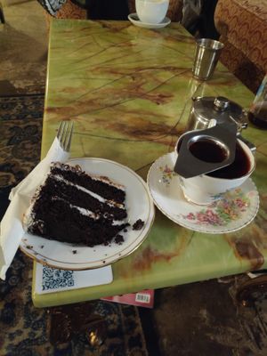 Vegan Biscoff cake at Chapter One in Manchester