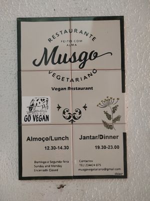 Musgo vegan at Musgo in Aveiro