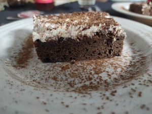 Brownie de chocolate at Musgo in Aveiro