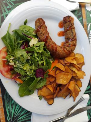 Alheira vegan at Musgo in Aveiro