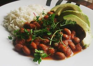 Vegan chili at Musgo in Aveiro