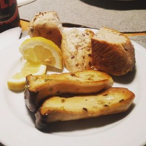 Eriyngui mushroom grilled at Musgo in Aveiro