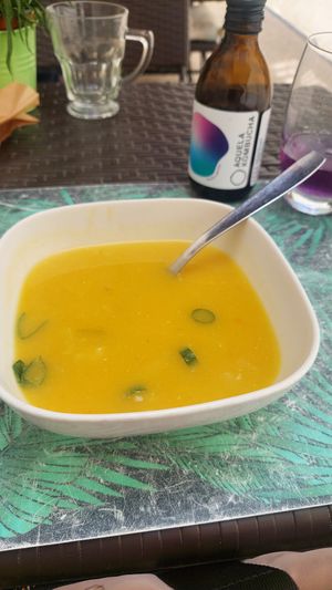 Pumpkin soup at Musgo in Aveiro