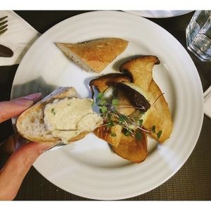 grilled eryngii mushrooms at Musgo in Aveiro