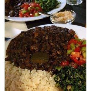 Brazilian bean stew/ feijoada at Musgo in Aveiro