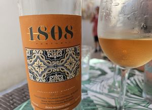 Great vegan rosé wine. at Musgo in Aveiro