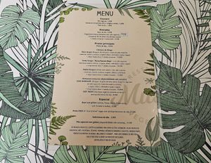 The menu. at Musgo in Aveiro