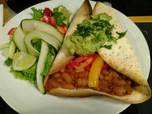 Bean taco at Musgo in Aveiro