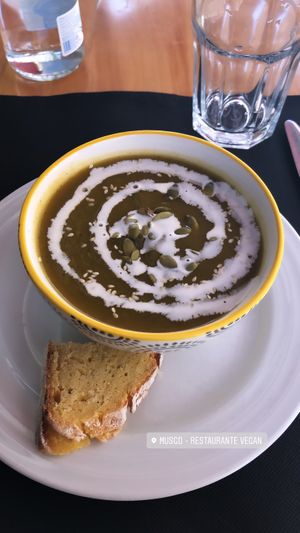 Pumpkin soup at Musgo in Aveiro