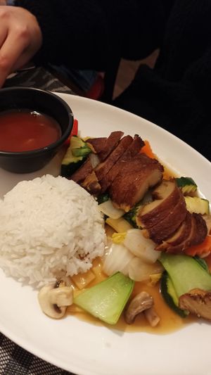 Vegane Ente at Peace Food in Essen