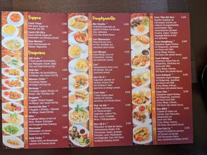 Menu at Peace Food in Essen