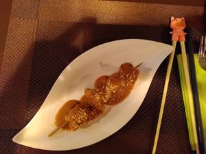 Seitan with peanut sauce 🤎 #Veganuary at Peace Food in Essen