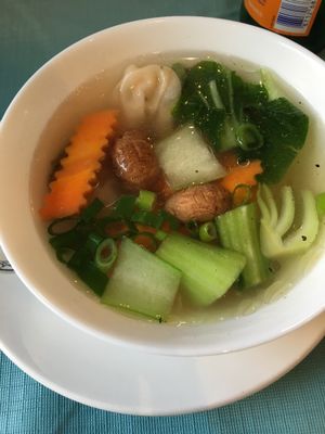 Delicious Wonton Soup at Peace Food in Essen