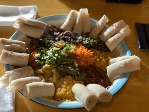 Veggie combo (100% vegan)  at Ras Kassa's in Lafayette
