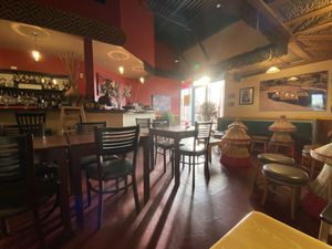 Authentic decor  at Ras Kassa's in Lafayette