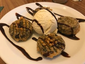 Battered Oreos at The Monument in Canterbury