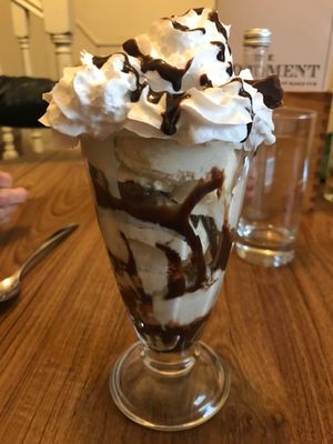 Chocolate & Ginger Tiffin Sundae at The Monument in Canterbury