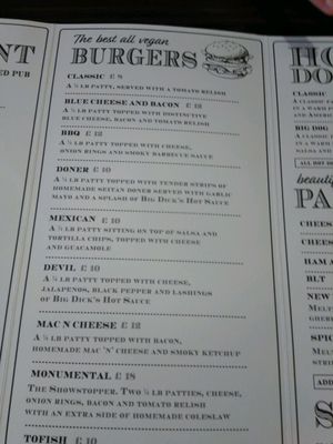 burger at The Monument in Canterbury