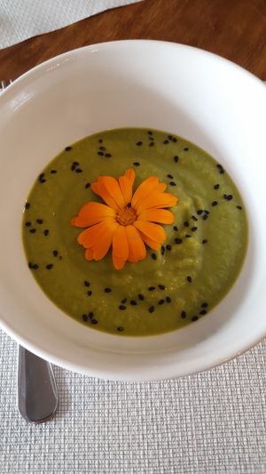 Pea soup at Codigos del Arte in Denia