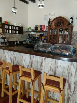 bar at Codigos del Arte in Denia