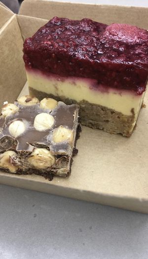 Cabinet vegan treats at Wholegrain Organics in Palmerston North