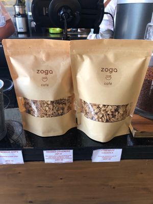 Granola and crackers at Zoga Cafe in Dubai