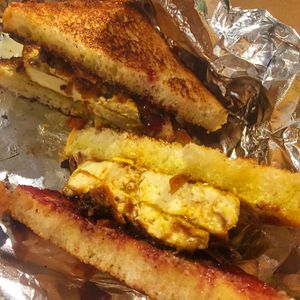 breakfast sandwich  at The Grub Factory in Baltimore