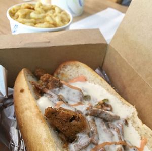 that cheezsauce is perfection! at The Grub Factory in Baltimore