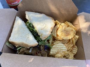 Turkey sammy  at Skull & Cakebones in Dripping Springs