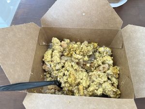 Breakfast scramble  at Skull & Cakebones in Dripping Springs
