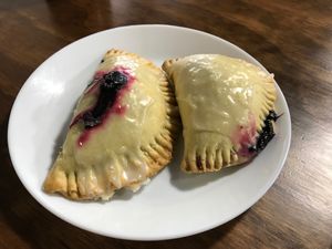 Blueberry pies at Skull & Cakebones in Dripping Springs