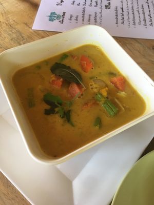 Yellow Curry at The Garden of Nang in Don Det