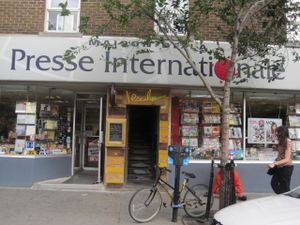 Outside at L'Escalier in Montreal