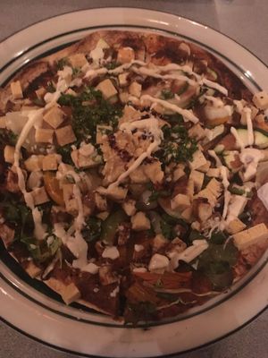 pizza vegano at L'Escalier in Montreal