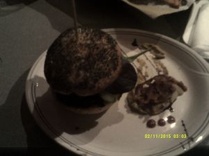 Burger at L'Escalier in Montreal