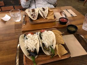 Vegan tacos x2 at Esparza's Tacos & Coffee in Chatan