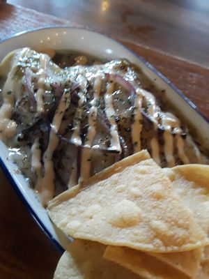 Enchiladas at Esparza's Tacos & Coffee in Chatan