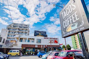 Island life is a good life. at Esparza's Tacos & Coffee in Chatan