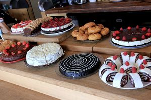 cakes from our bakery at Barevný Bufet - Šťastná Koza in Beroun