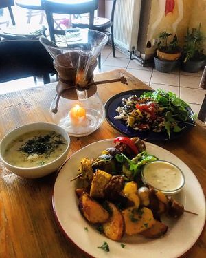 example of our lunch menu at Barevný Bufet - Šťastná Koza in Beroun