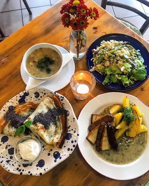 example of our lunch menu at Barevný Bufet - Šťastná Koza in Beroun