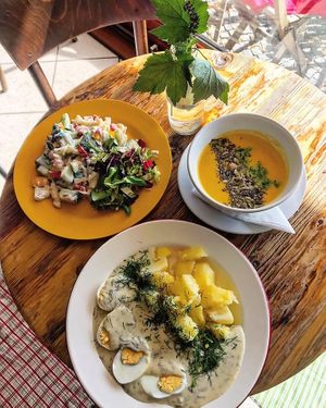 example of our lunch menu at Barevný Bufet - Šťastná Koza in Beroun