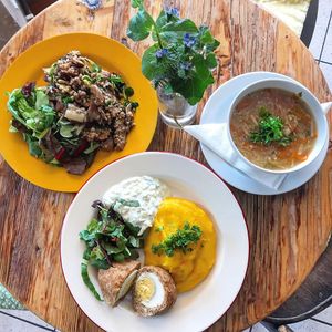 example of our lunch menu at Barevný Bufet - Šťastná Koza in Beroun