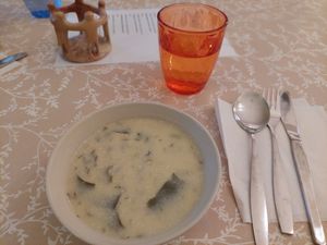 Soup of the day at GrandeVita in Prague