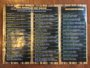 Menu on 24.04.19 at Bärlin Burger in Berlin