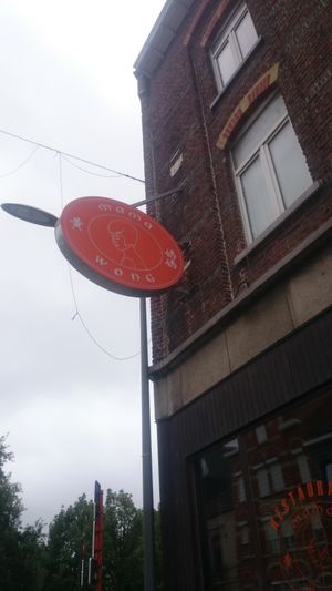 Outside at Mama Wong in Leuven