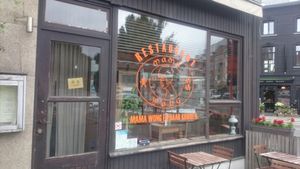 Outside at Mama Wong in Leuven